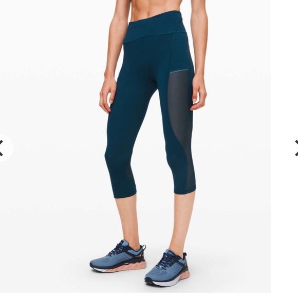 Lululemon Always Airy High-Rise Run Crop 19" Women’s Size 4 Blue Night - Picture 1 of 7